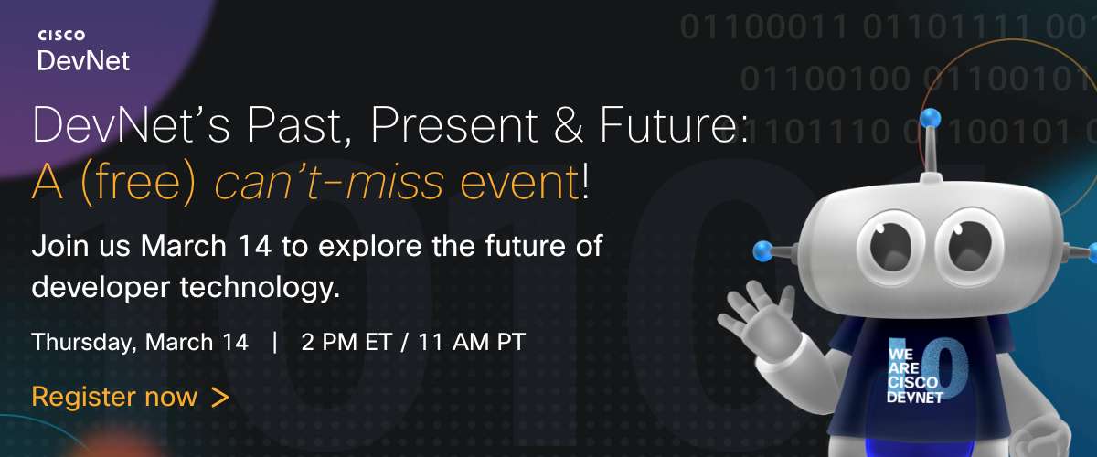 Cisco DevNet Anniversary Celebration